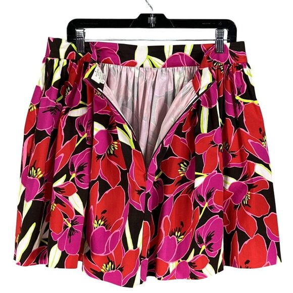 Kate Spade New York Skirt The Rules Womens12 Flare Floral Mini Skater Skirt Edgy - Picture 4 of 14